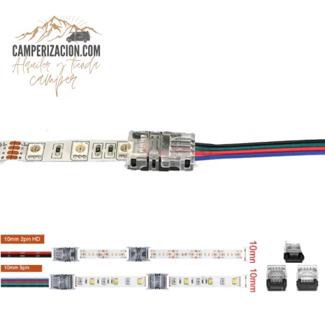 Conectores rápidos tiras led