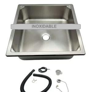 Fregadero cuadrado inoxidable 350x350