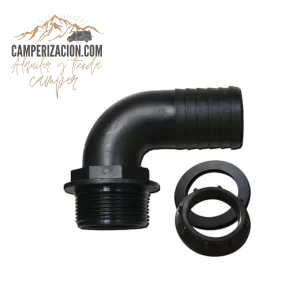 Pasamuros en codo 90 grados para mangueras 40mm