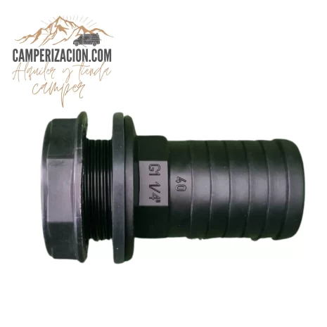 Pasamuros recto para mangueras 40mm