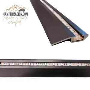 Perfil vierteaguas exterior universal negro
