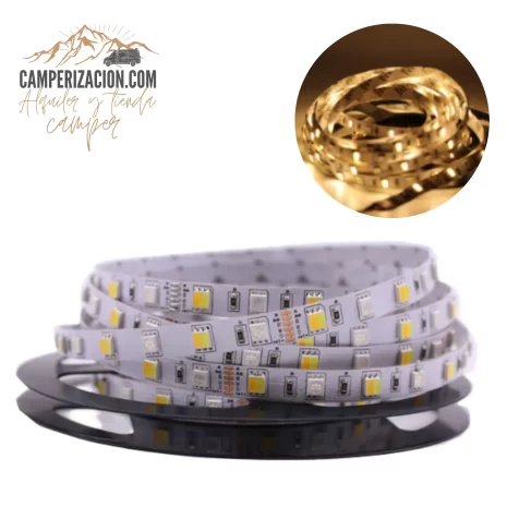 Tira led blanca cálida 5m